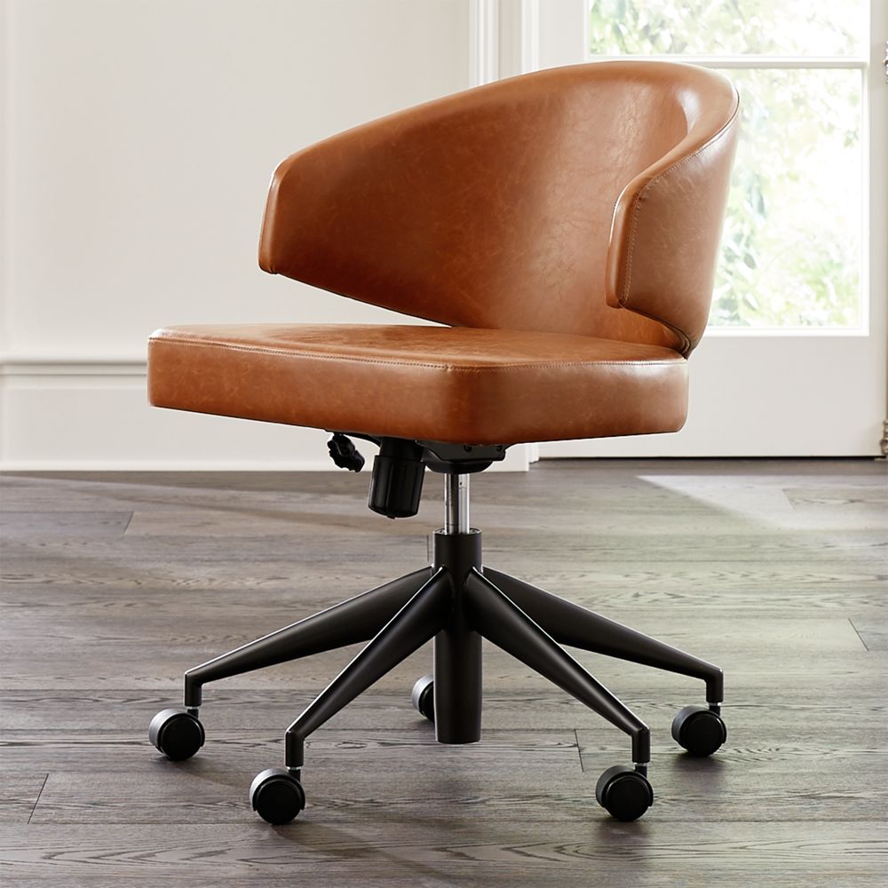 lincoln round office chair