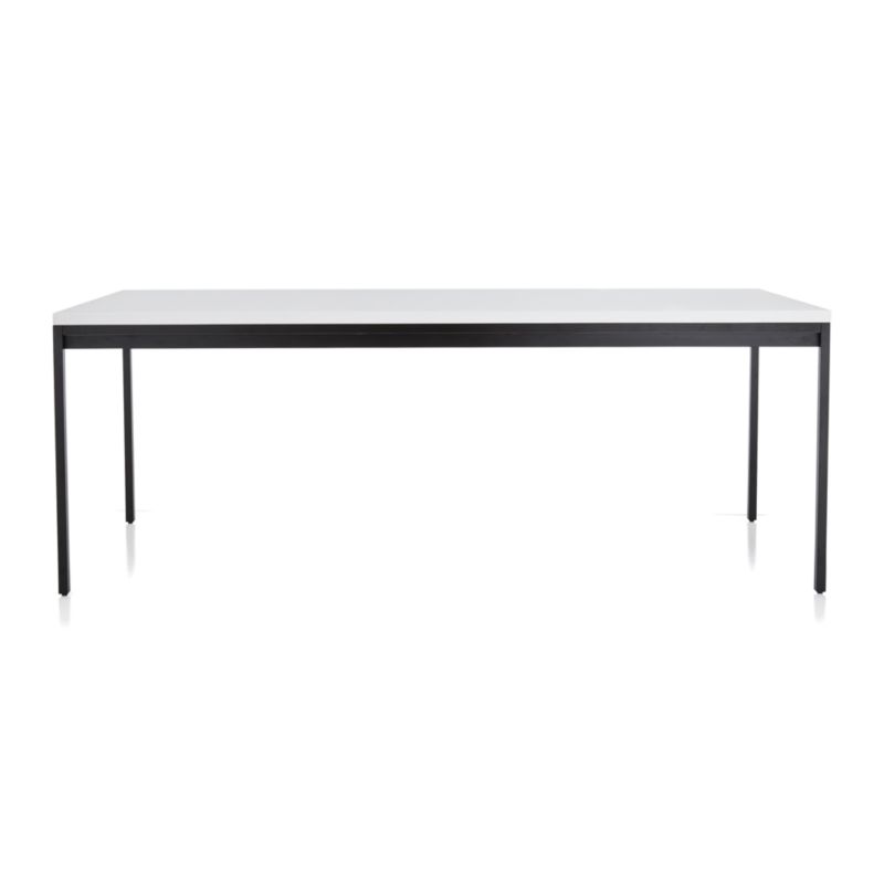 Casement Black Solid Surface Dining Table Crate And Barrel