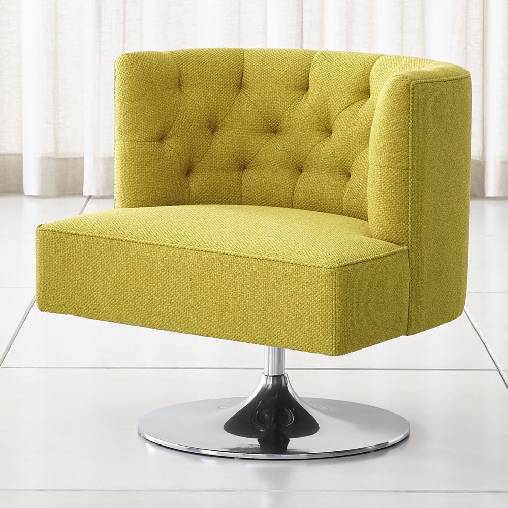 Grayson Tufted Swivel Chair