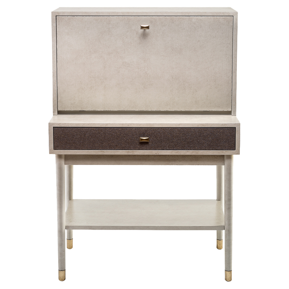 Warren Modern Classic FoldDown Front Door Grey Bar Kathy Kuo