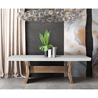 dusek concrete dining table