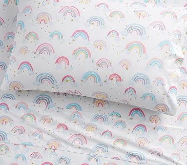 Pottery barn shop rainbow sheets