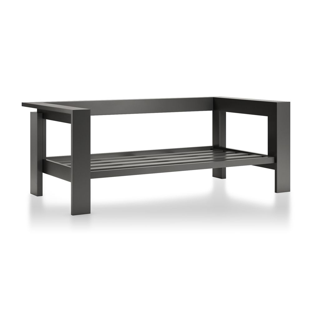 Walker Metal Outdoor Loveseat Crate and Barrel Havenly