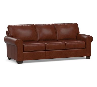 Buchanan Roll Arm Leather Grand Sofa 93.5