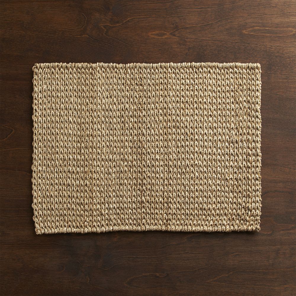 Lanai Rectangular Natural Woven Placemat Crate and Barrel Havenly