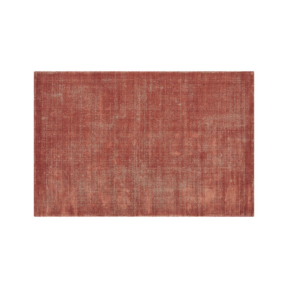 Vaughn Modern Orange Rug 6'x9' Crate and Barrel Havenly