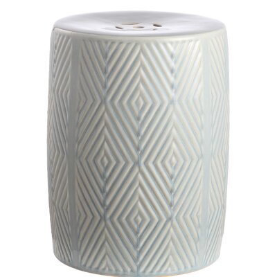 Mabel Ceramic Stool By Anthropologie in Blue - Anthropologie | Havenly