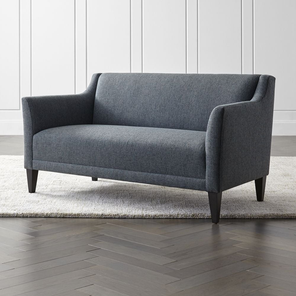 Margot II Tight Back Loveseat Crate and Barrel Havenly