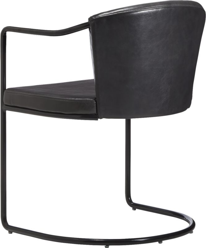 cleo black cantilever chair