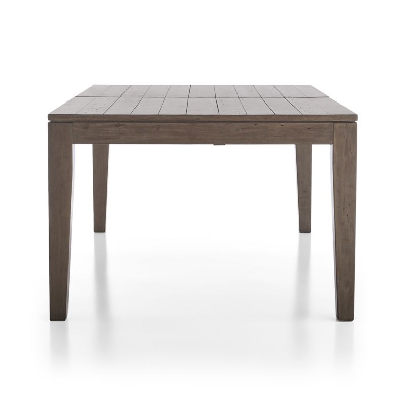 Morris ash grey reclaimed wood extension dining table discount