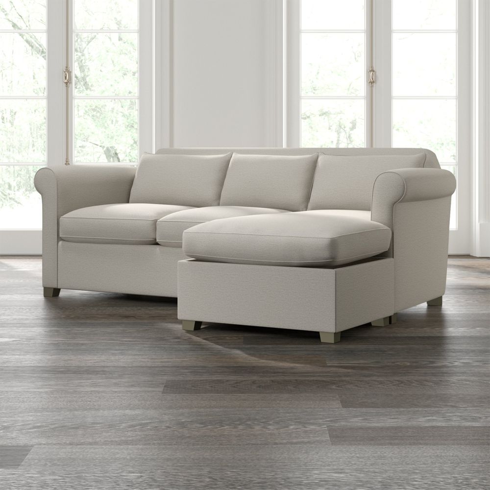 Hayward Rolled Arm Lounger Crate and Barrel Havenly