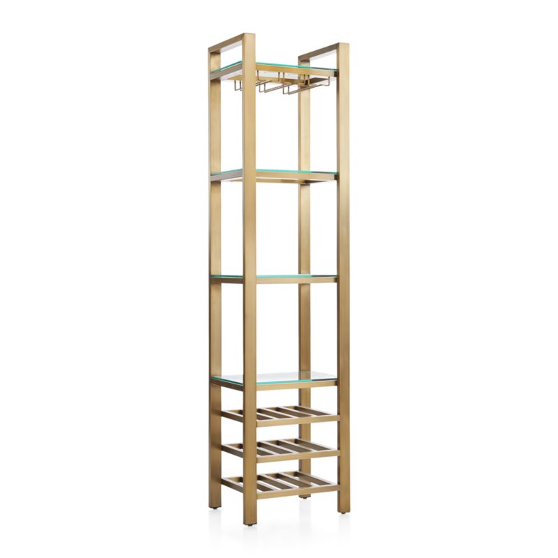 Pilsen brass modular online wine tower