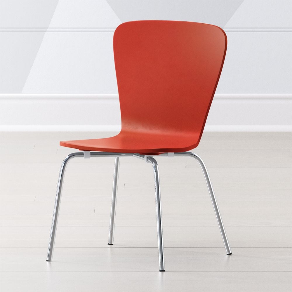 Little Felix Red Kids Chair Crate and Barrel Havenly