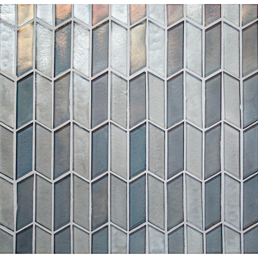 Daltile La Vista Opalescent 11 In X 11 1 2 In X 635 Mm Glass Mosaic Tile Home Depot