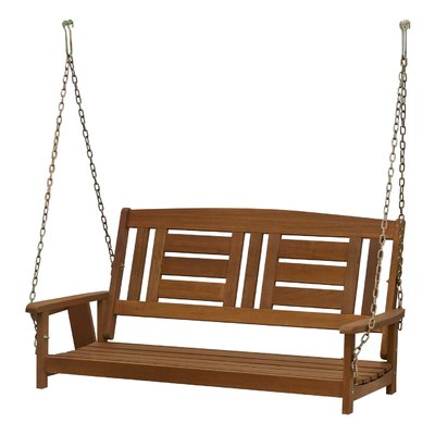 Arianna hardwood hanging porch swing with stand hot sale