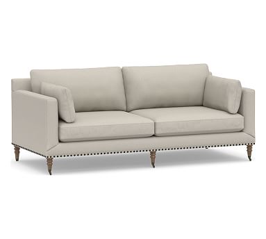 Tallulah Upholstered Sofa 84", Down Blend Wrapped Cushions ...