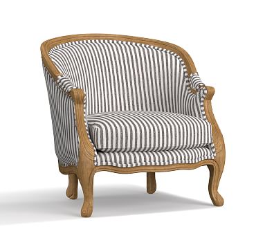 pottery barn striped chair