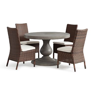 geneva concrete round dining table