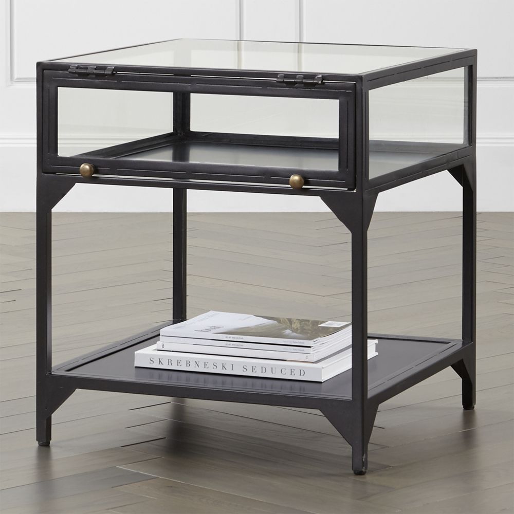 Ventana Display End Table Backorder Nov. Crate and Barrel Havenly