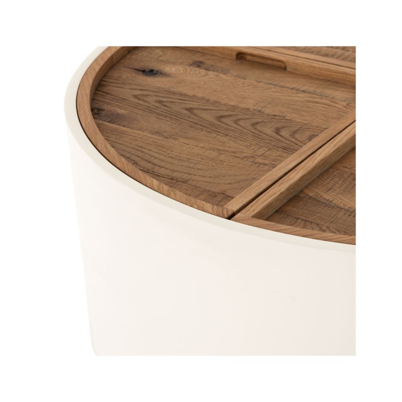 dean white and oak coffee table