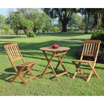 bucksport 3 piece teak bistro set