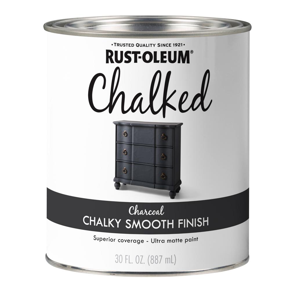 RustOleum 30 oz. Charcoal Ultra Matte Interior Chalked Paint (2 Pack