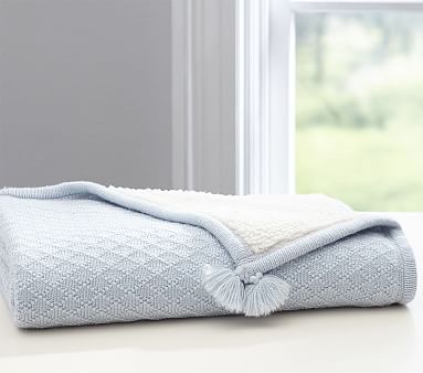 Pottery barn sherpa online blanket