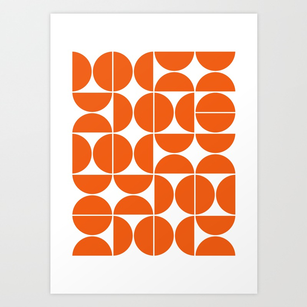mid-century-modern-geometric-04-orange-art-print-mini-by