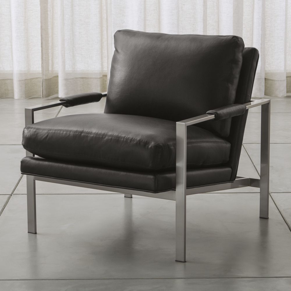 Milo Baughman Leather Chair