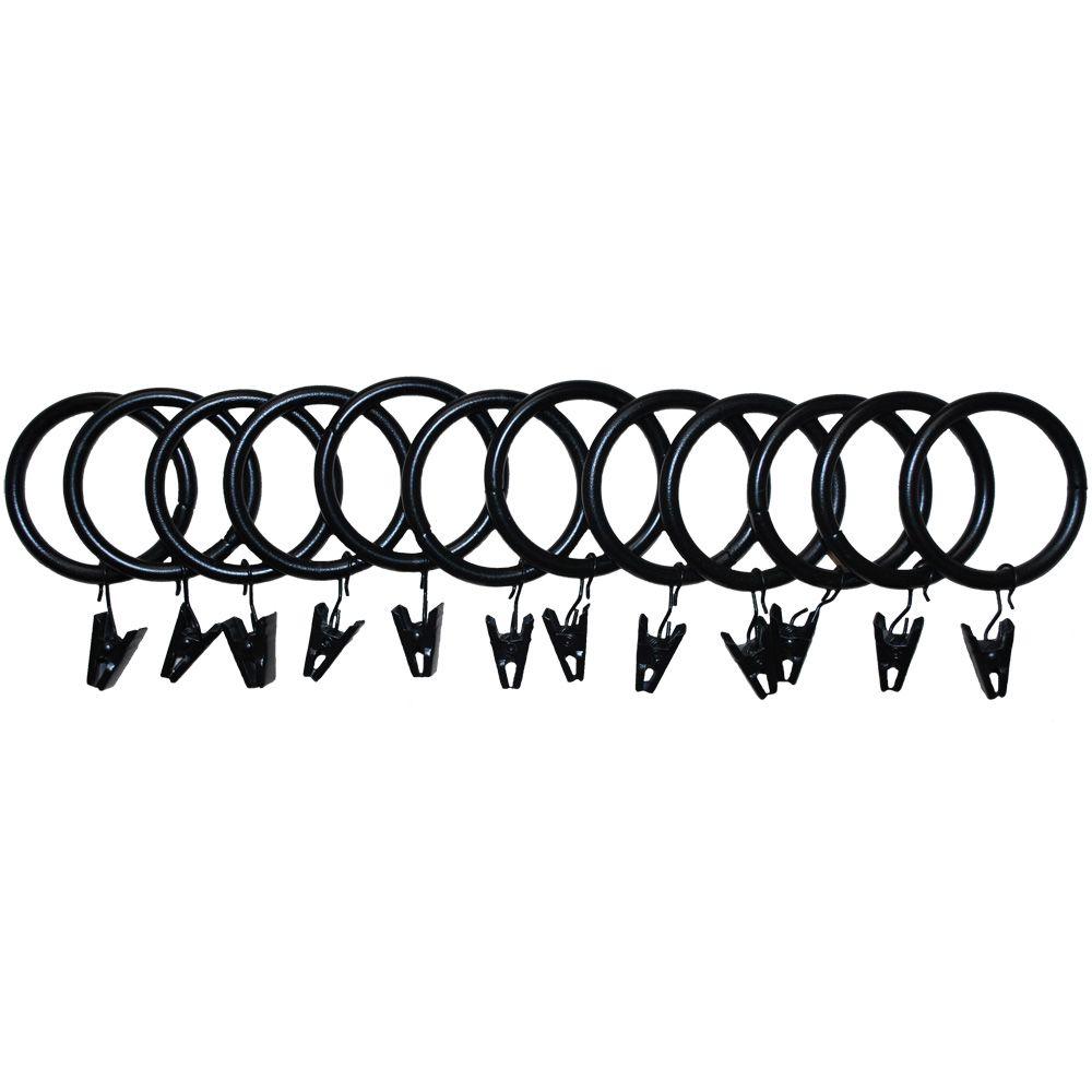 The Artifactory 1 In Drapery Rings With Clips For 1 In Or By