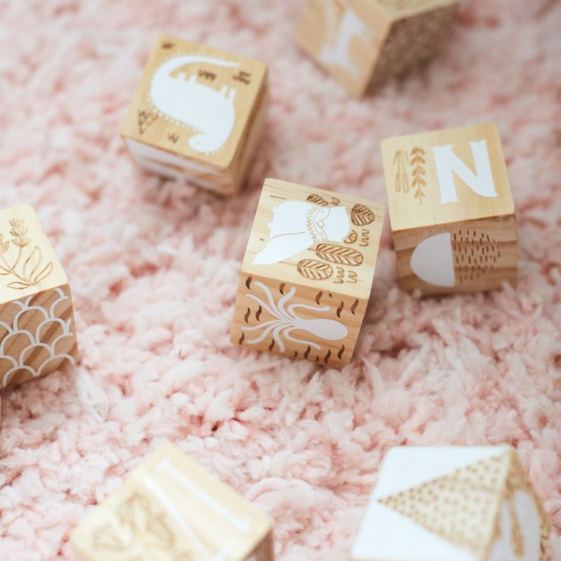 land of nod etched wooden blocks