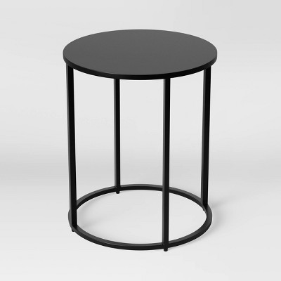 glasgow metal end table black