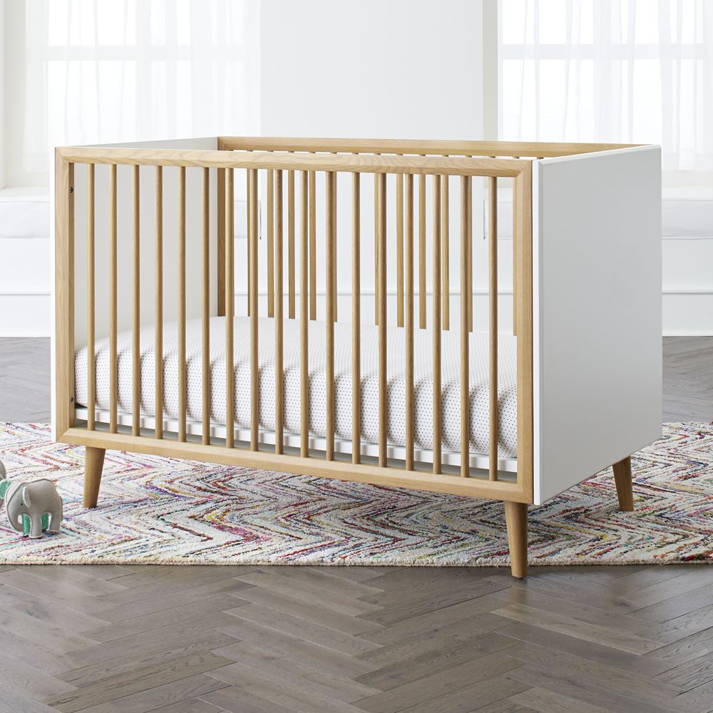 Mid-Century Spindle Crib Crate Kids Havenly