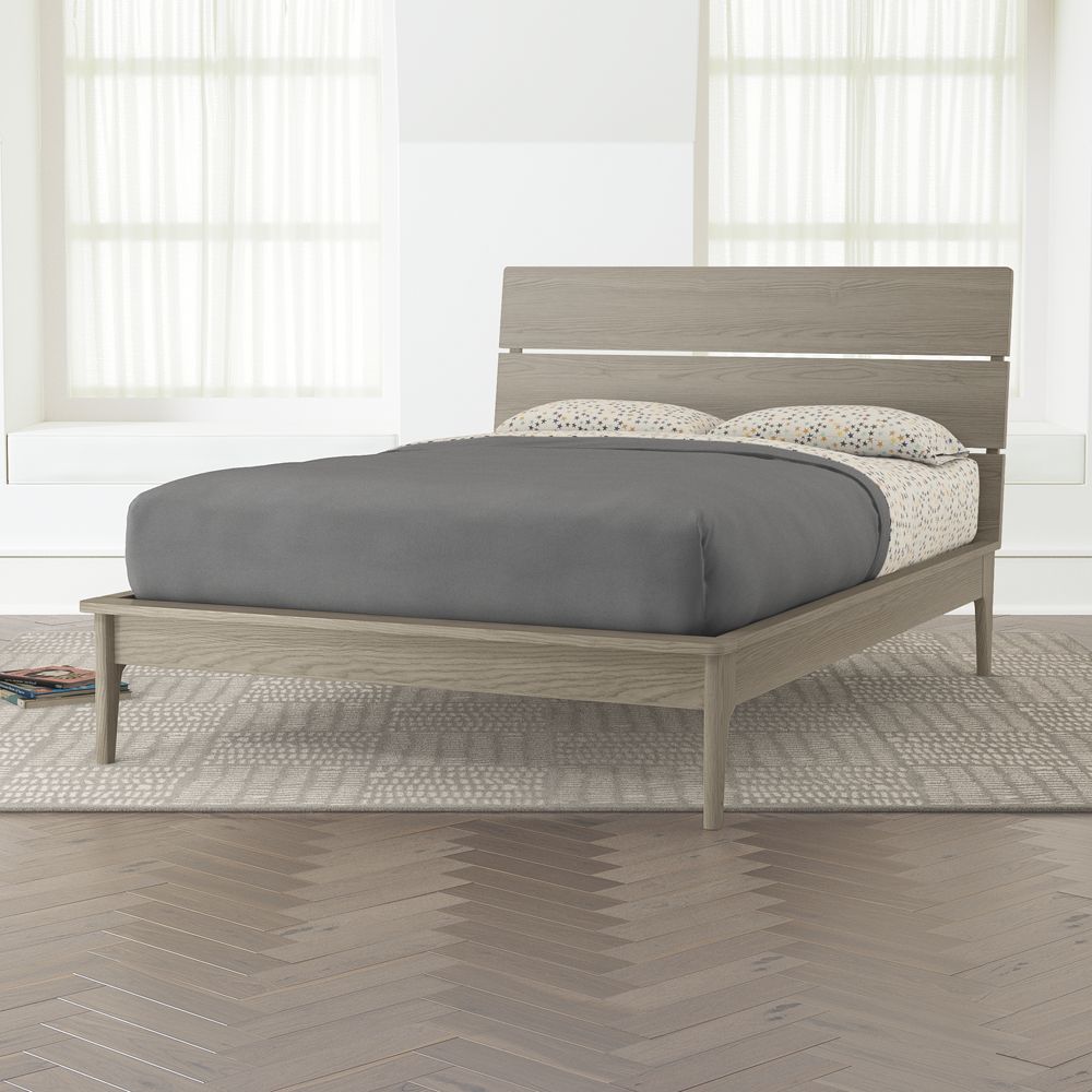 Wrightwood Grey Stain Full Bed Crate Kids Photo Inspiration