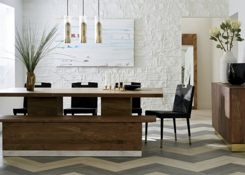 Mateo Marble Dining Table CB2 Havenly