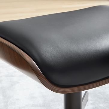 malcolm bentwood leather ottoman