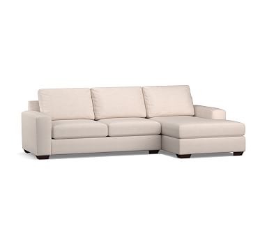 Big Sur Square Arm Upholstered Left Arm Loveseat with Chaise