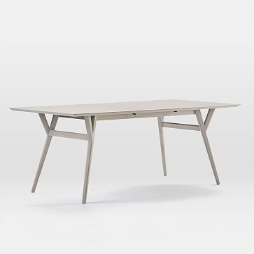 Mid Century Expandable Dining Table 60 80 Pebble By West Elm