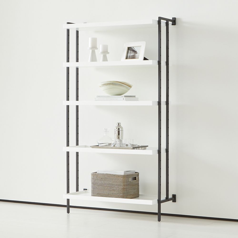 Flex Modular 5Shelf Bookcase Crate and Barrel Havenly