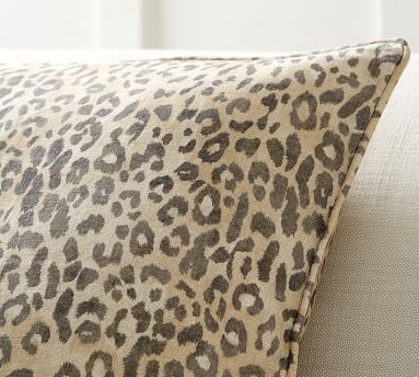 pottery barn leopard pillow