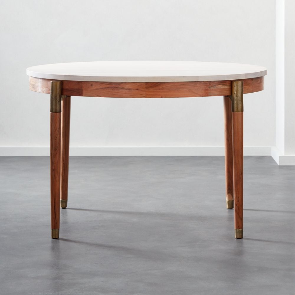 Polanco Round Dining Table CB2 Havenly