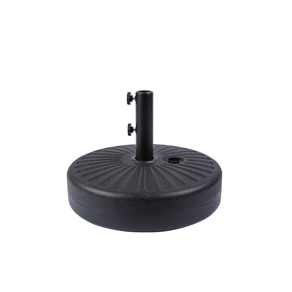 Westin Outdoor 20 in. Round Hard Plastic FreeStanding Patio Umbrella Base in Black Home Depot