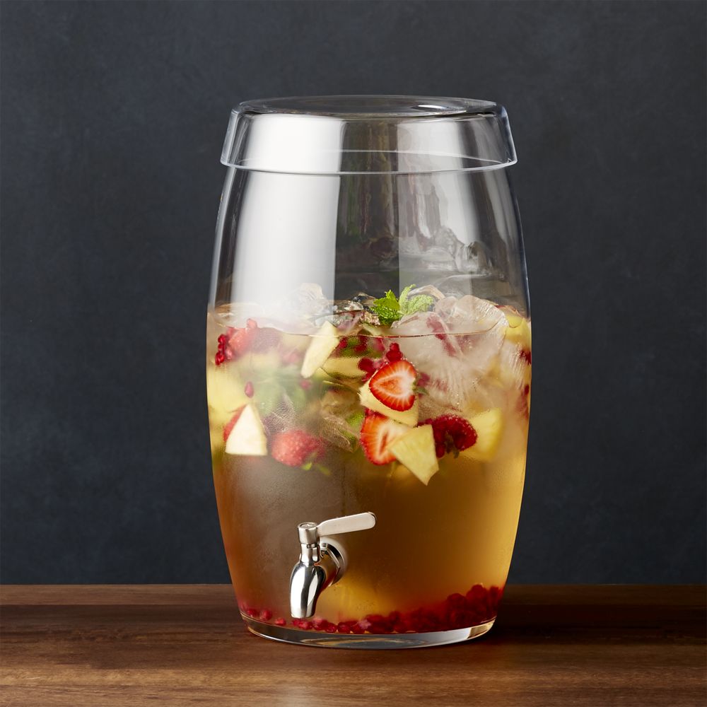 Marin Glass Drink Dispenser Crate and Barrel Havenly