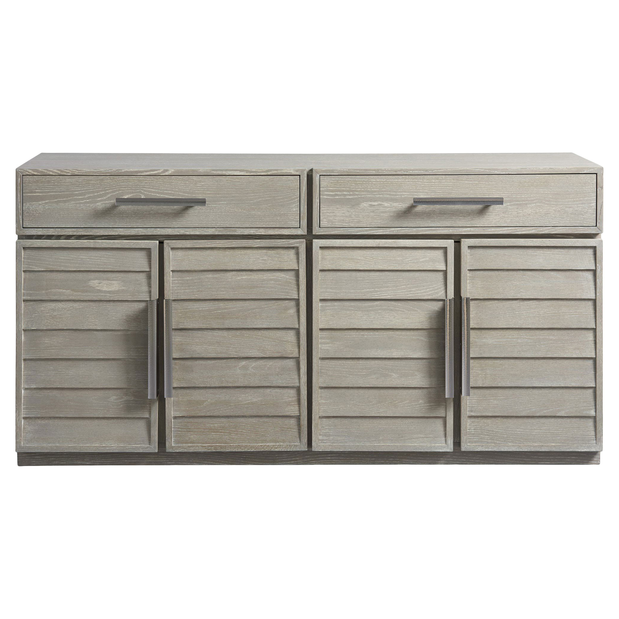 Aaren Modern Classic Grey Louvered Door Sideboard Buffet Kathy Kuo