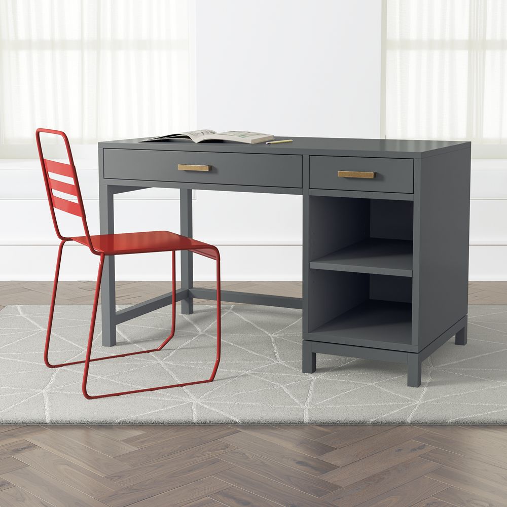 Kids Parke Charcoal Desk Crate and Barrel Havenly