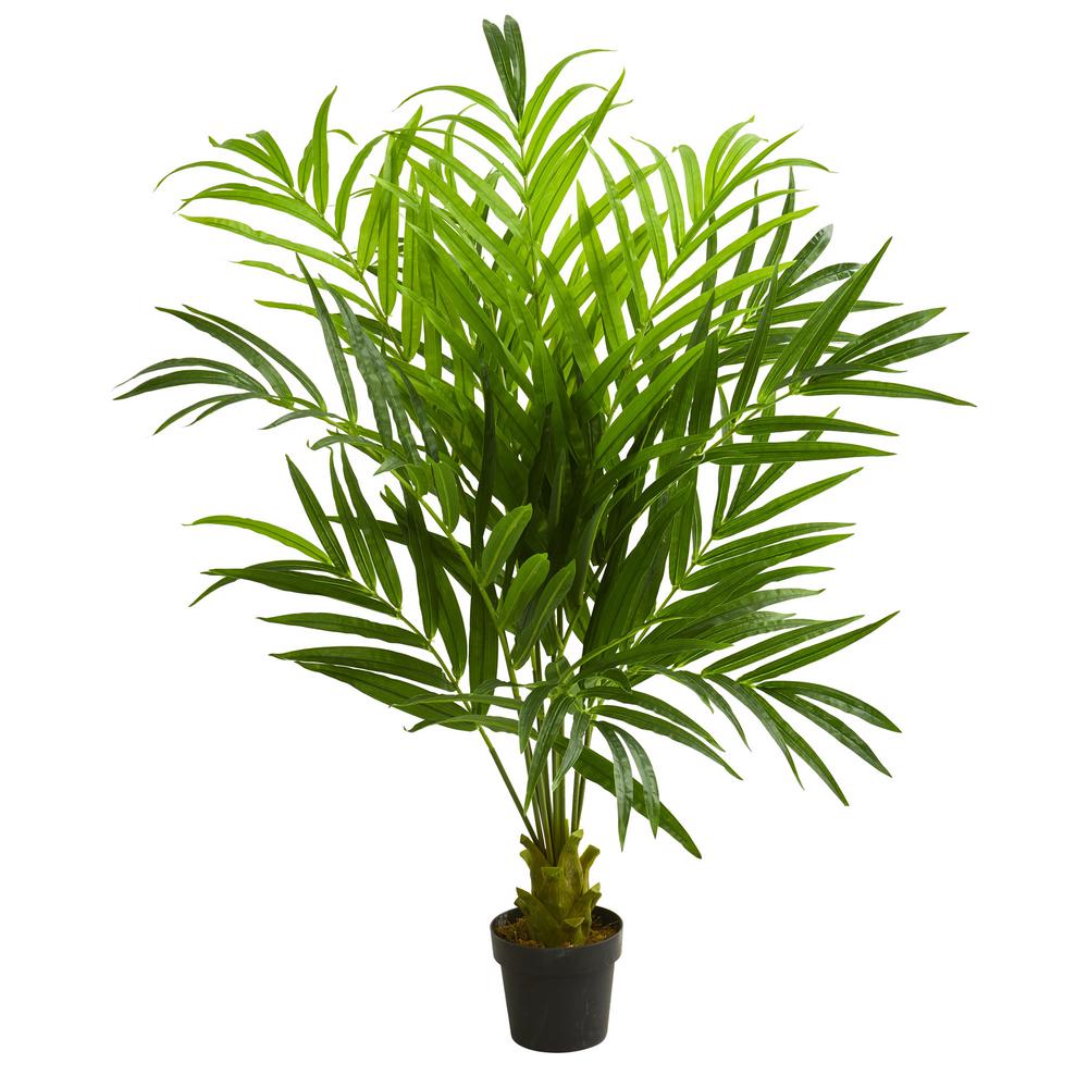 Indoor 5 Ft Kentia Palm Artificial Tree Home Depot