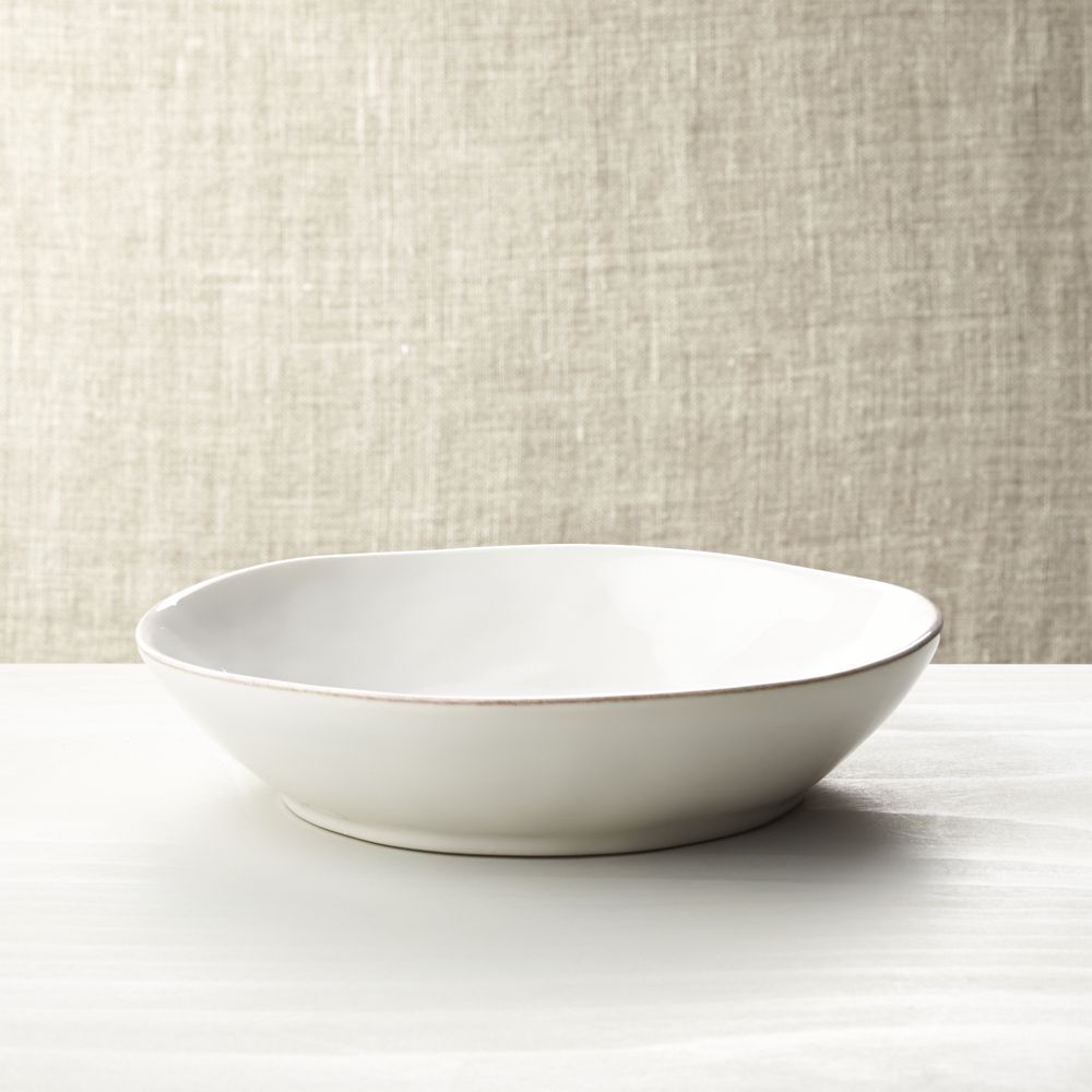 Marin White Low Bowl Crate and Barrel Havenly