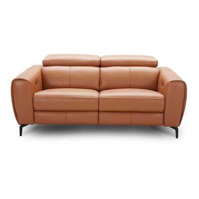 nakale leather reclining loveseat