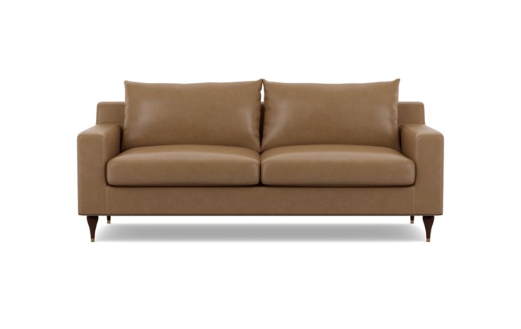 sloan leather sofa 79 palomino matte black 2700