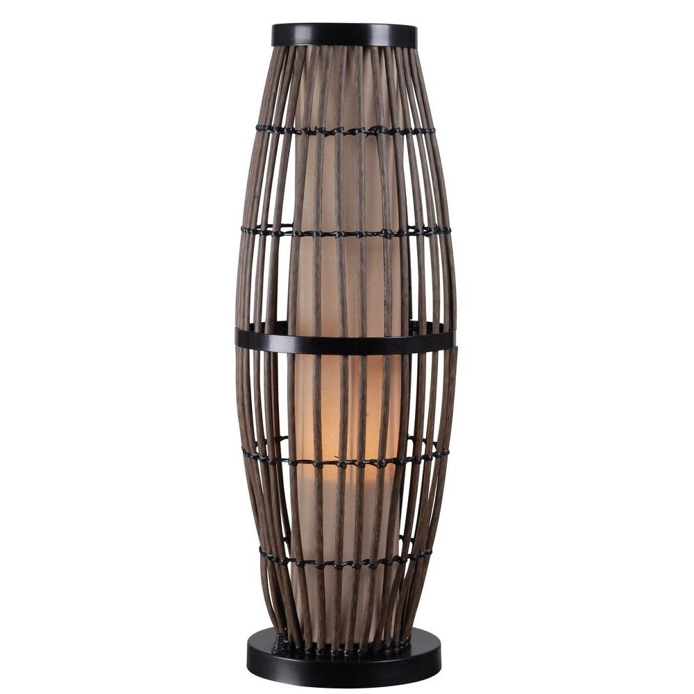 Kenroy Home Biscayne 31 In Rattan Outdoor Table Lamp Home Depot Havenly